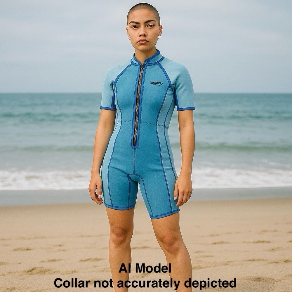 Shorty Wetsuit Womens M Short Sleeve & Legs Neoprene Williams of Australia Blue